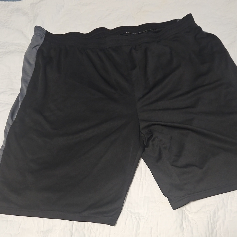 Essentials Black and Gray Athletic Shorts Moisture-Wicking Size 3XL
